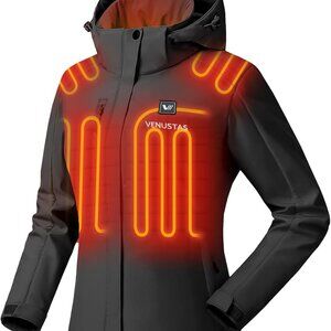 Luxury Women's Electric Insulated Heated Coat - 3 Heating Modes & Power Bank